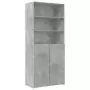 Credenza Grigio Cemento 80x42,5x249 cm in Legno Multistrato