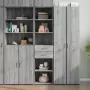 Credenza Grigio Sonoma 45x42,5x185 cm in Legno Multistrato