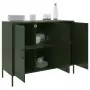 Credenza Verde Oliva 100,5x39x79cm in Acciaio Laminato a Freddo