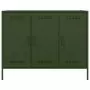 Credenza Verde Oliva 100,5x39x79cm in Acciaio Laminato a Freddo