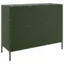 Credenza Verde Oliva 100,5x39x79cm in Acciaio Laminato a Freddo