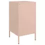 Comodini 2pz Rosa 36x39x68cm in Acciaio Laminato a Freddo