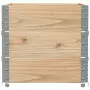 Paretali per Pallet 3 pz 80x60 cm in Legno Massello di Pino