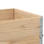 Paretali per Pallet 3 pz 80x60 cm in Legno Massello di Pino