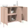 Credenza Rosa 100,5x39x79 cm in Acciaio Laminato a Freddo