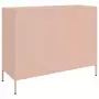 Credenza Rosa 100,5x39x79 cm in Acciaio Laminato a Freddo