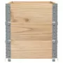 Paretali per Pallet 3 pz 100x50 cm in Legno Massello di Pino