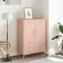 Credenza Rosa 68x39x101,5 cm in Acciaio Laminato a Freddo