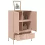 Credenza Rosa 68x39x101,5 cm in Acciaio Laminato a Freddo