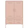 Credenza Rosa 68x39x101,5 cm in Acciaio Laminato a Freddo