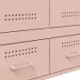 Credenza Rosa 68x39x101,5 cm in Acciaio Laminato a Freddo