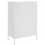 Credenza Bianca 68x39x101,5 cm in Acciaio Laminato a Freddo