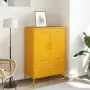 Credenza Giallo Senape 68x39x101,5 cm Acciaio Laminato Freddo