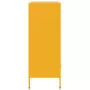 Credenza Giallo Senape 68x39x101,5 cm Acciaio Laminato Freddo