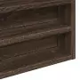 Armadietto Vetrina Rovere Marrone 80x8,5x58cm Legno Multistrato