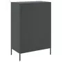 Credenza Antracite 68x39x101,5 cm Acciaio Laminato a Freddo