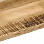 Piano Tavolo Bordi Vivi 90x40x3,8cm Legno Massello Mango Grezzo