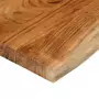 Piano Tavolo 110x40x3,8 cm Rettangolare Legno Acacia Bordi Vivi