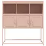 Credenza Rosa 100,5x39x107 cm in Acciaio Laminato a Freddo