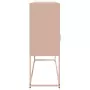 Credenza Rosa 100,5x39x107 cm in Acciaio Laminato a Freddo