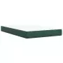 Giroletto a Molle con Materasso Verde Scuro 120x190 cm Velluto