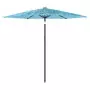 Ombrellone Giardino con Palo in Acciaio Blu 268x268x226 cm