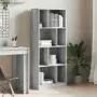 Libreria Grigio Sonoma 57x28,5x141 cm in Legno Multistrato