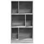 Libreria Grigio Sonoma 57x28,5x107,5 cm in Legno Multistrato