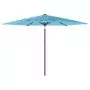 Ombrellone Giardino con Palo in Acciaio Blu 288x288x225 cm