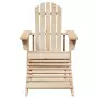 Sedia Adirondack con Ottomana in Legno Massello di Abete