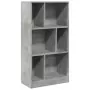 Libreria Grigio Cemento 57x28,5x107,5 cm in Legno Multistrato