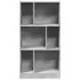 Libreria Grigio Cemento 57x28,5x107,5 cm in Legno Multistrato