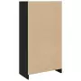 Libreria Nera 57x28,5x107,5 cm in Legno Multistrato