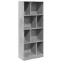 Libreria Grigio Cemento 57x28,5x141 cm in Legno Multistrato