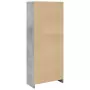 Libreria Grigio Cemento 57x28,5x141 cm in Legno Multistrato