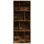 Libreria Rovere Fumo 57x28,5x141 cm in Legno Multistrato