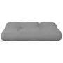 Cuscino per Pallet Grigio 50x40x12 cm in Tessuto