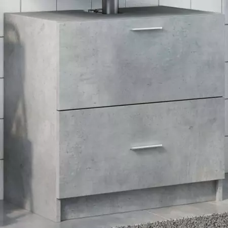 Mobile Lavabo Grigio Cemento 59x37x59 cm in Truciolare