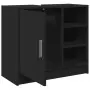 Mobile Lavabo Nero 63x29x55 cm in Truciolato