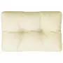 Cuscino per Pallet Crema 50x40x12 cm in Tessuto