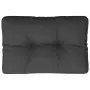 Cuscino per Pallet Nero 50x40x12 cm in Tessuto