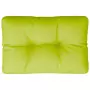 Cuscino per Pallet Verde Brillante 60x40x12 cm in Tessuto