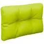 Cuscino per Pallet Verde Brillante 60x40x12 cm in Tessuto