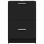 Mobile Lavabo Nero 80x33x60 cm in Legno Multistrato