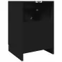 Mobile Lavabo Nero 80x33x60 cm in Legno Multistrato