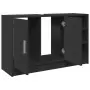 Mobile Lavabo Nero 90x29x55 cm in Truciolato