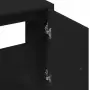 Mobile Lavabo Nero 63x29x55 cm in Truciolato