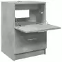 Mobile Lavabo Grigio Cemento 80x33x60 cm in Legno Multistrato