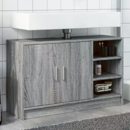 Mobile Lavabo Grigio Sonoma 90x29x55 cm in Truciolare