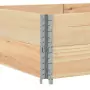 Paretali per Pallet 2 pz 150x100 cm in Legno Massello di Pino